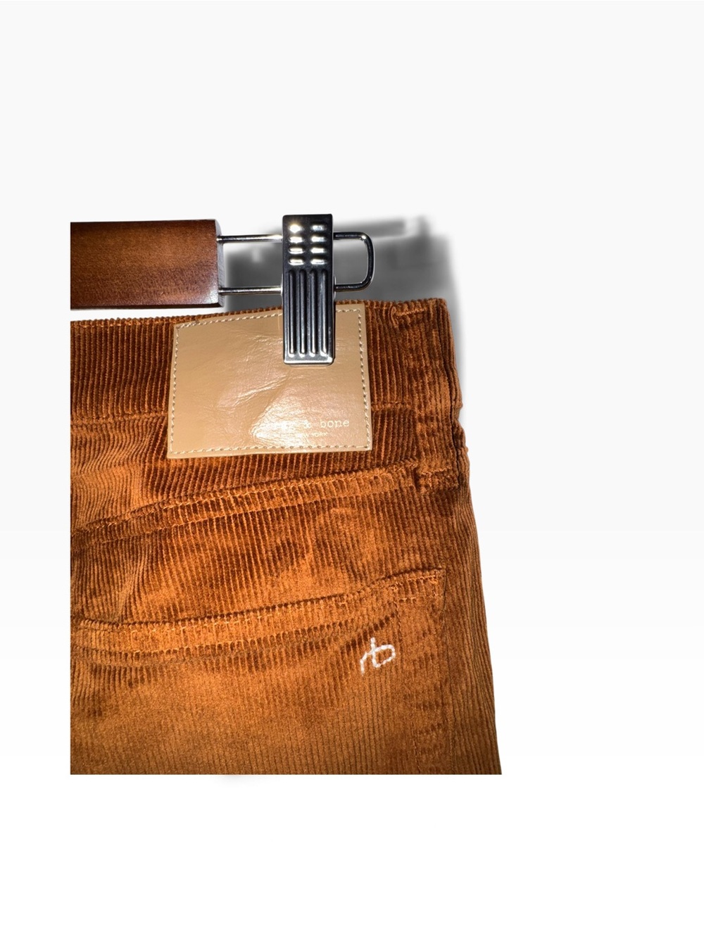 rag & bone Peyton Mid-Rise Bootcut Corduroy Pants Gold Size 30